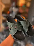 Handmade Faux Leather Slides for Men & Women - 2