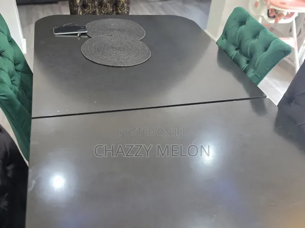 Modern Extendable Dining Table - Black - 1