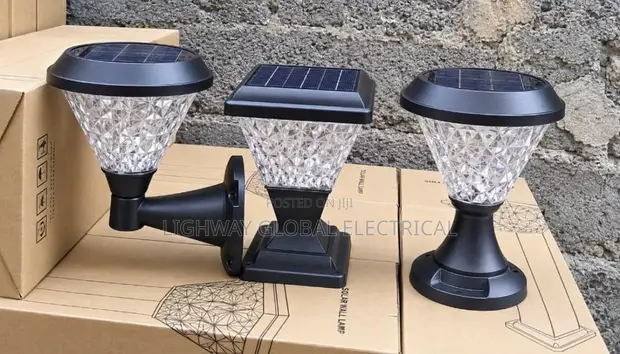 Original Quality LED Solar Rechargeable Outdoor Wall Light - 1