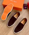 Santoni Leather Loafers - Men's Black Size 40-45 - 3