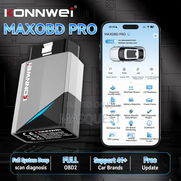 Konnwei Maxobd Pro Full System Diagnostic Scanner - 1