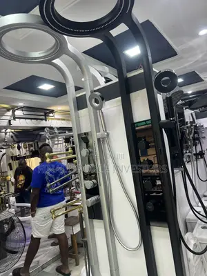 Black & Silver LED Multifunction Shower System