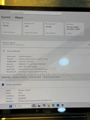 HP Spectre x360 16GB Intel Core i7 1TB SSD Laptop