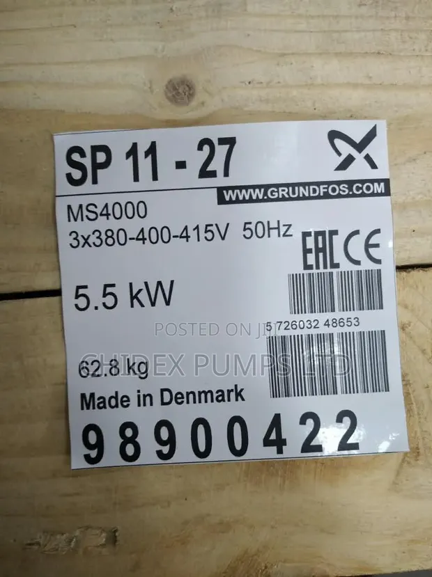 Groundfox SP11-27 Submersible Pump - 1