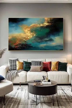 Foreign Canvas Artwork with Gutter Frame
