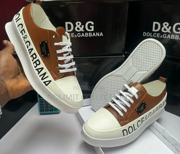 Dolce & Gabbana Low Top Leather Sneakers - 1