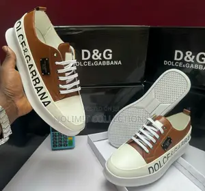 Dolce & Gabbana Low Top Leather Sneakers