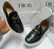 Dior Takalmi na Maza na Fata Baƙi da Soles Farare - 2