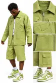 Customized Scuba Mesh Jacket and Shorts Set - 1