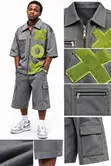 Customized Scuba Mesh Jacket and Shorts Set - 2