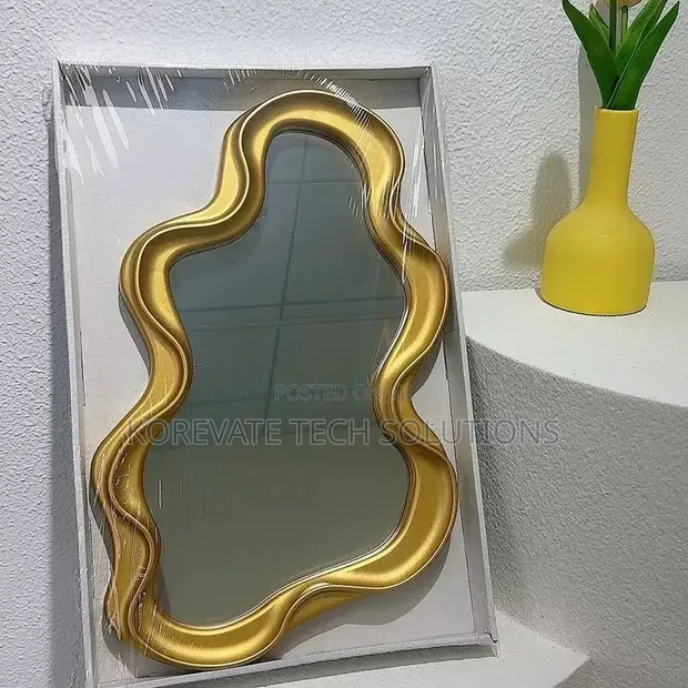 Cloud Wave Mirror - Gold, Pink, White, Black - 1