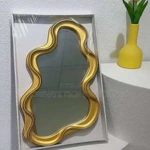 Cloud Wave Mirror - Gold, Pink, White, Black