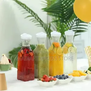 2pcs King 1000ml Plastic Pitcher Bottles
