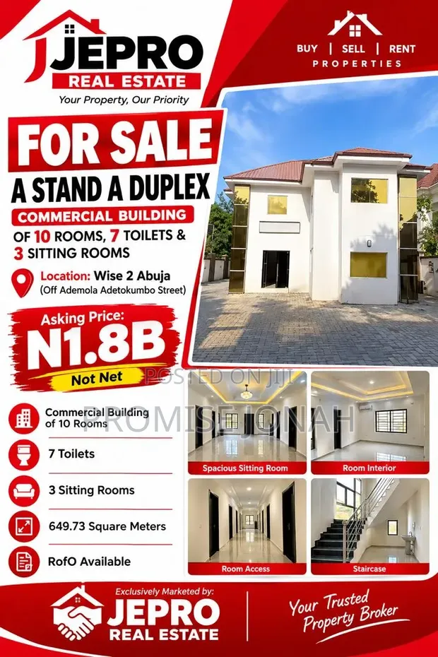 10-Bedroom Duplex for Sale in Wuse 2, Abuja - 1