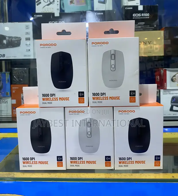 Porodo 2.4G Wireless & Bluetooth Rechargeable Mouse (1600 DPI) - 1