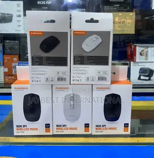 Porodo 2.4G Wireless & Bluetooth Rechargeable Mouse (1600 DPI)