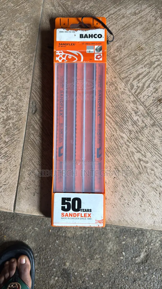 Bahco Sandflex Bi-Metal Hacksaw Blades 12" 18 TPI - 1