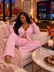 Reedah's Luxury Ribbed Knit Loungewear Set - 1