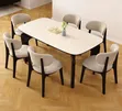 Luxury 6 Seater Marble Dining Set - 2