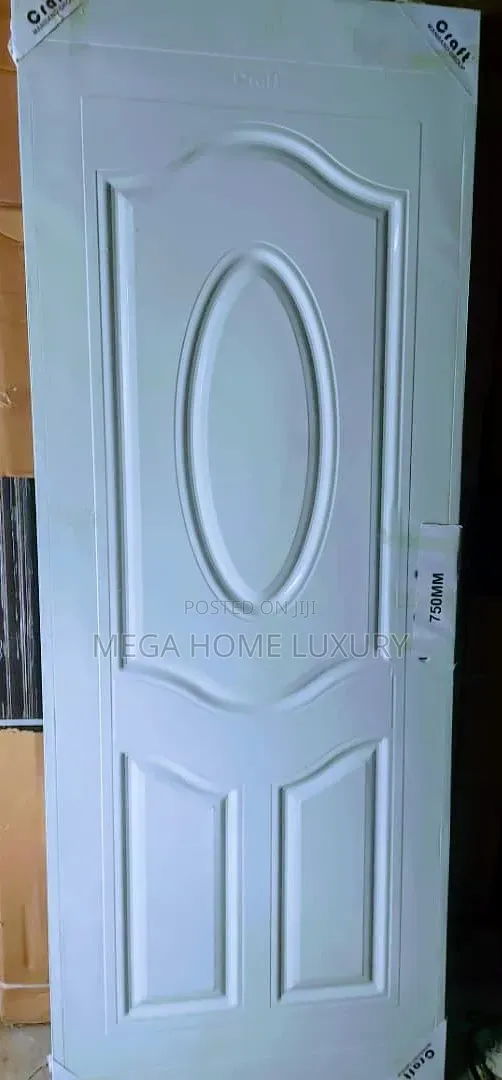 Decorative White Room Door - 1