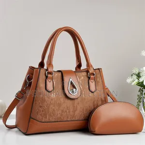 Ovir 2-in-1 Ladies Bag - Brown Faux Leather