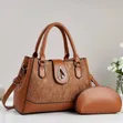 Ovir 2-in-1 Ladies Bag - Brown Faux Leather - 1