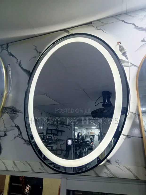 Oval Frame LED Mirror - Brand New - 1