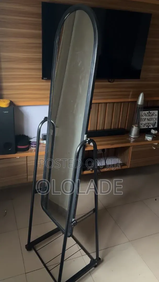 Home Interiors Standing Mirror - Black - 1