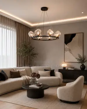 Modern Nordic Style Round Ring Chandelier