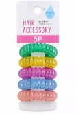 5-Piece Colorful Spiral Coil Hair Ties - 2