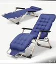 Adjustable Backrest Foldable Reclining Metal Chair - 2
