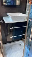 Master Square Ceramic Wash Hand Basin with Mirror - 2