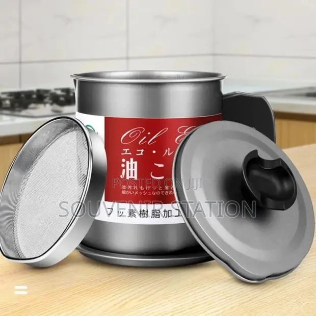 Stainless Steel Oil Filter Storage Cup - 1