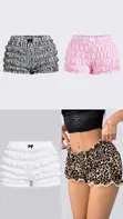 3-in-1 Ladies Ruffled Lace Panties Shorts Pack - 2