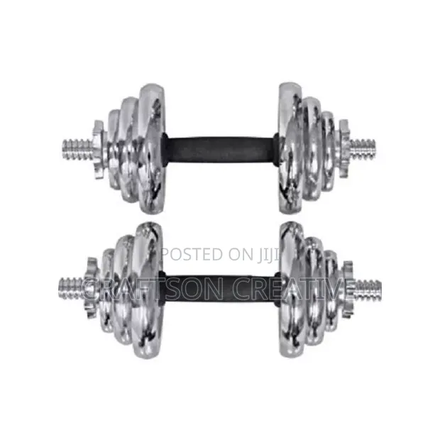 Adjustable Dumbbell Set - 2 Dumbbells, Multiple Weights - 1
