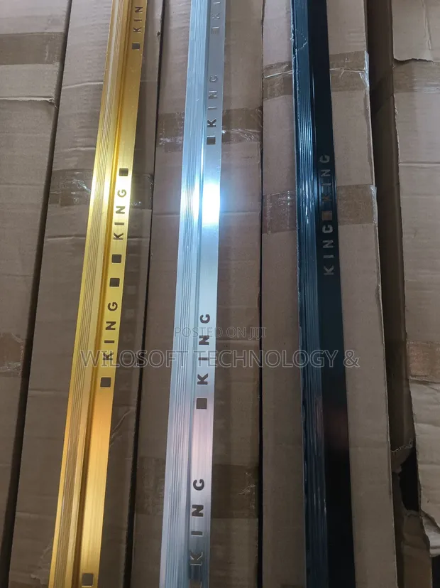 King Metal Tile Trims - Gold, Silver, Black - 1