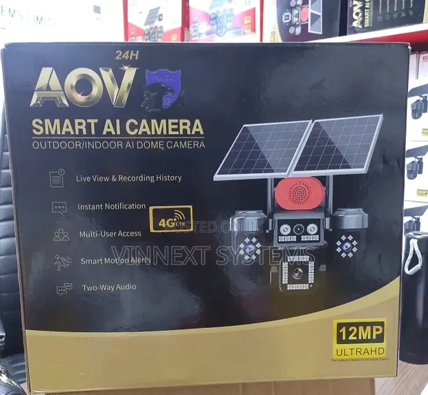 Kyamaran CCTV Mai Gilashi Biyu da Lens Hudu tare da Ƙararrawa - 1
