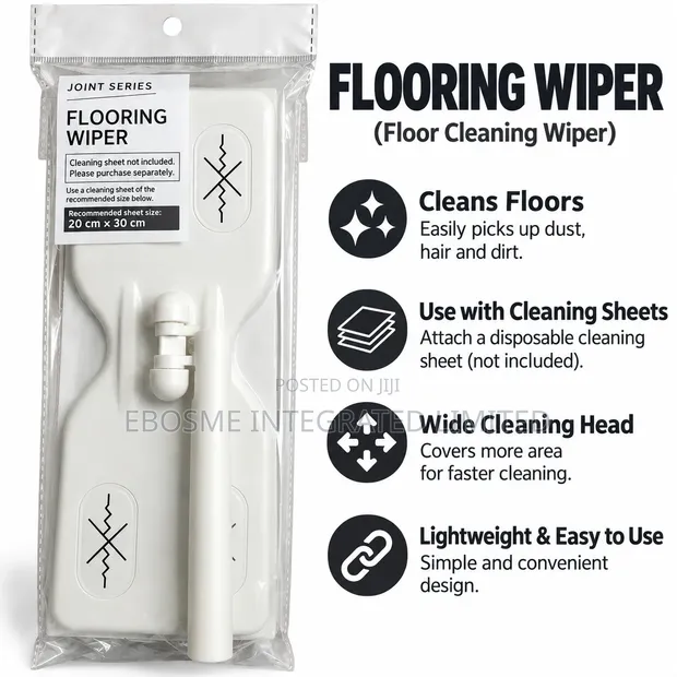 White Flooring Wiper Mai Riƙo da Takardar Wanke-wanke - 1