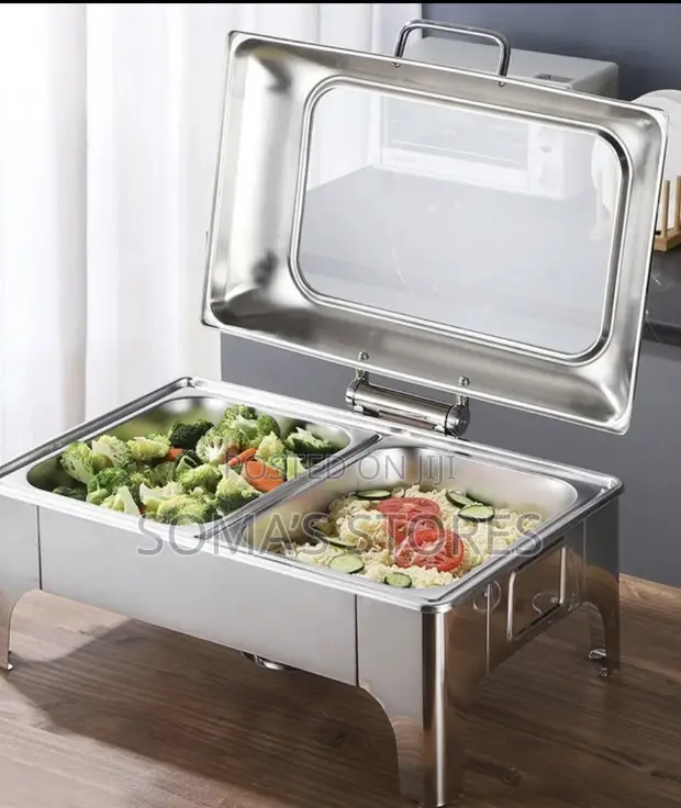Stainless Steel Double Pan Chafing Dish - 1