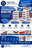 Commercial Supermarket Shelves - Single & Double Sided - 2