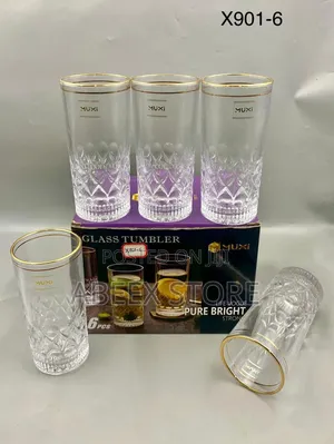 6 Piece Glass Tumbler Set