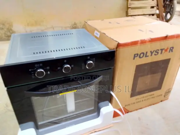 Polystar JYEG278BB Gas Electric Integrated Kitchen Oven - 1