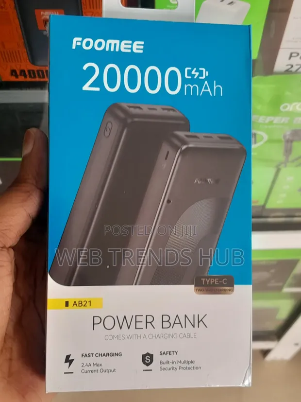 Foomee 20000mAh Power Bank AB21 - Fast Charging Type-C - 1