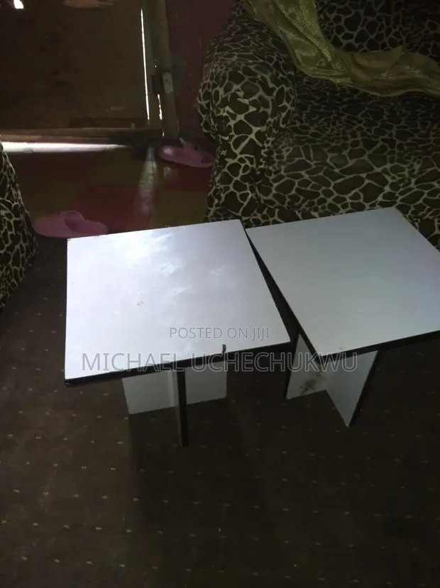 Home Interiors White Stools (Set of 2) - 1