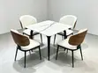Modern Marble 4-Seater Dining Set - 1