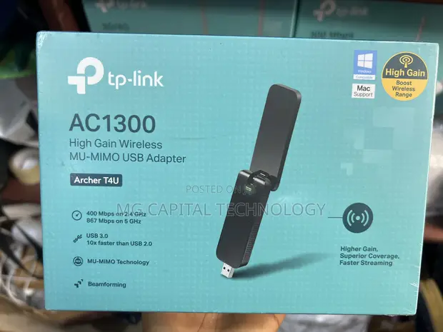 TP-Link AC1300 MU-MIMO USB Wi-Fi Adapter - 1