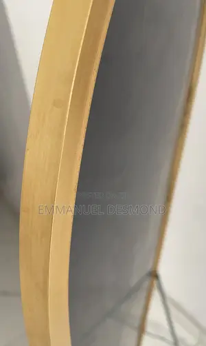 Standing Mirror with Aluminum Edging