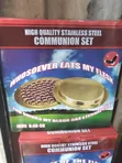 Babban Ingancin Bakin Karfe Zinare Communion Set - 2