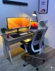 Boss Office Products Mesh Swivel Chair tare da Headrest - Baki - 2