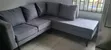 5-Guji Sofa Mai Siffar L - Grey Fabric - 1